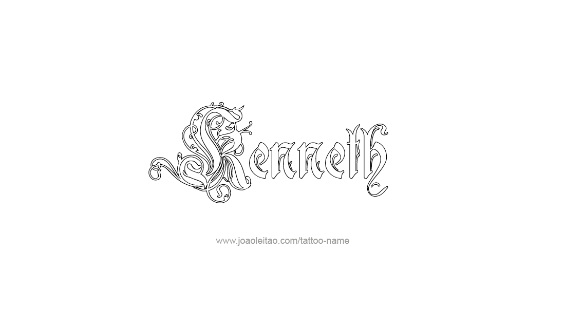 Tattoo Design  Name Kenneth   