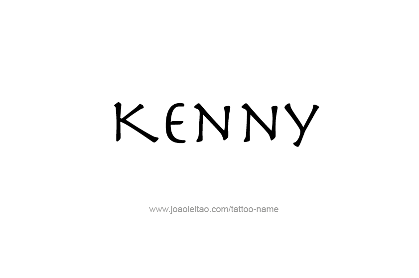 Tattoo Design  Name Kenny   