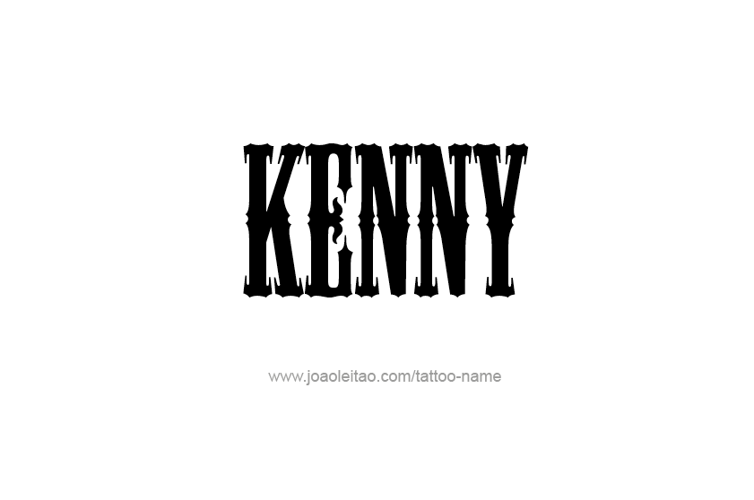 Tattoo Design  Name Kenny   