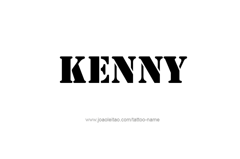 Tattoo Design  Name Kenny   