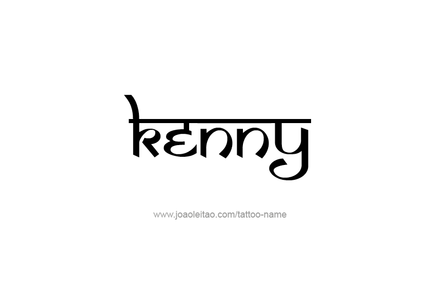 Tattoo Design  Name Kenny   