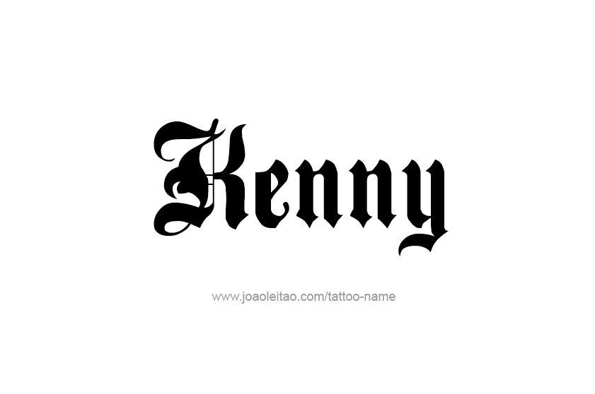 Tattoo Design  Name Kenny   