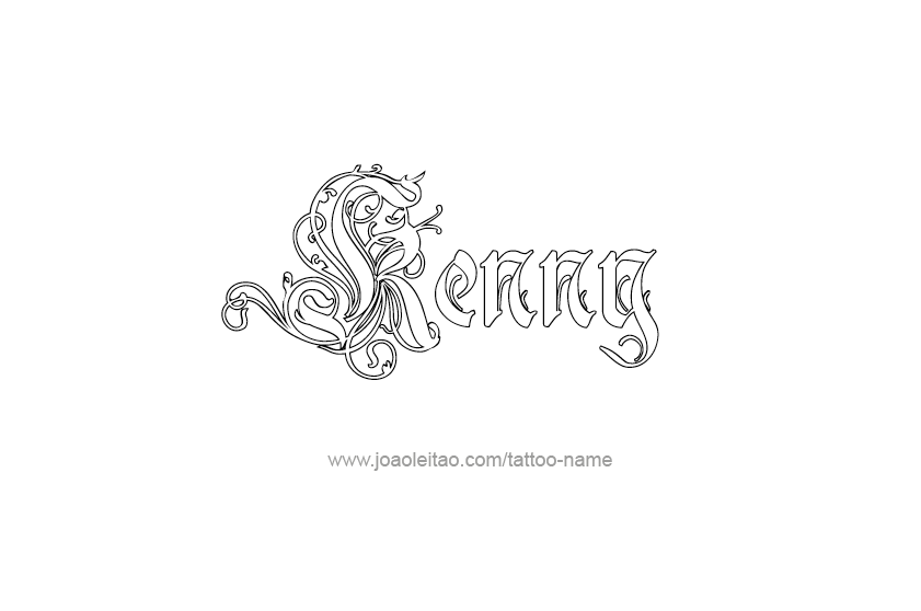 Tattoo Design  Name Kenny   