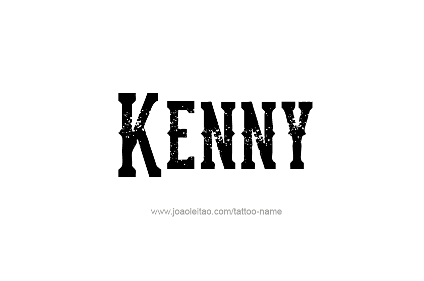 Tattoo Design  Name Kenny   