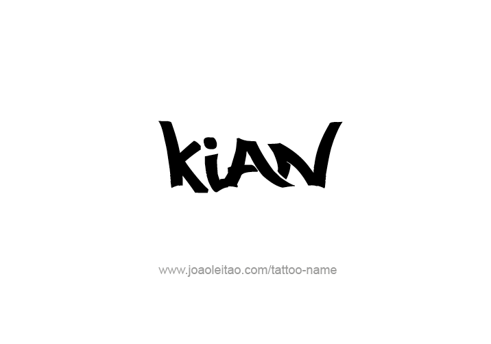 Tattoo Design  Name Kian   