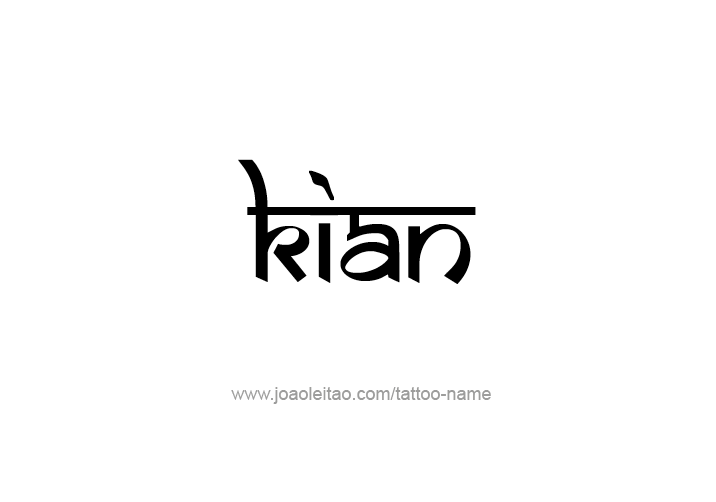 Tattoo Design  Name Kian   