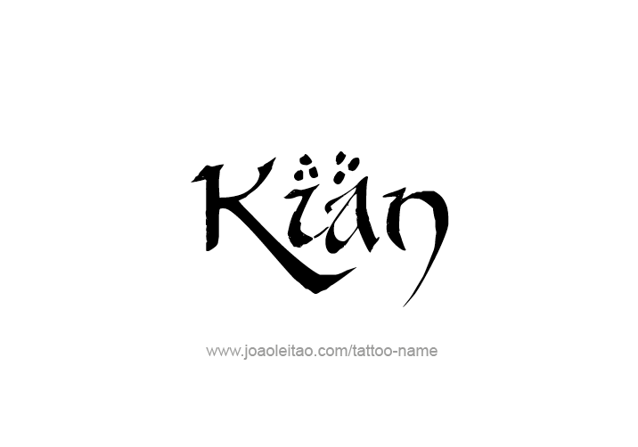 Tattoo Design  Name Kian   