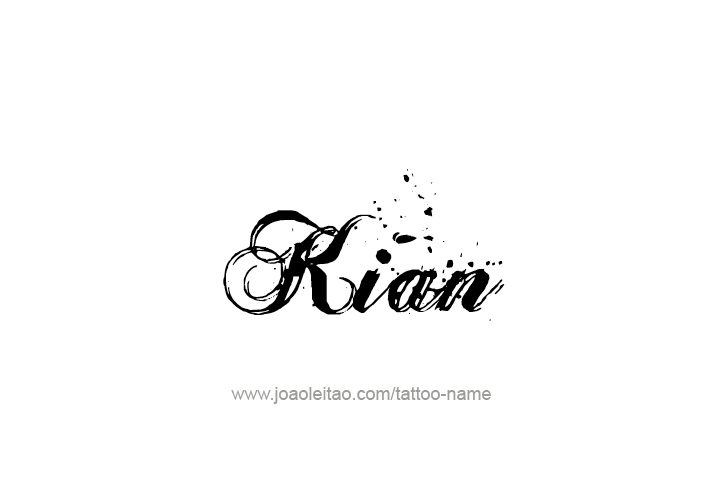 Tattoo Design  Name Kian   