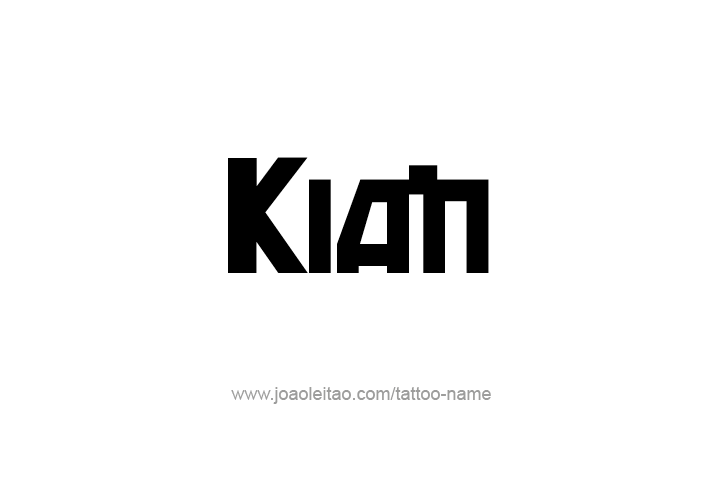 Tattoo Design  Name Kian   