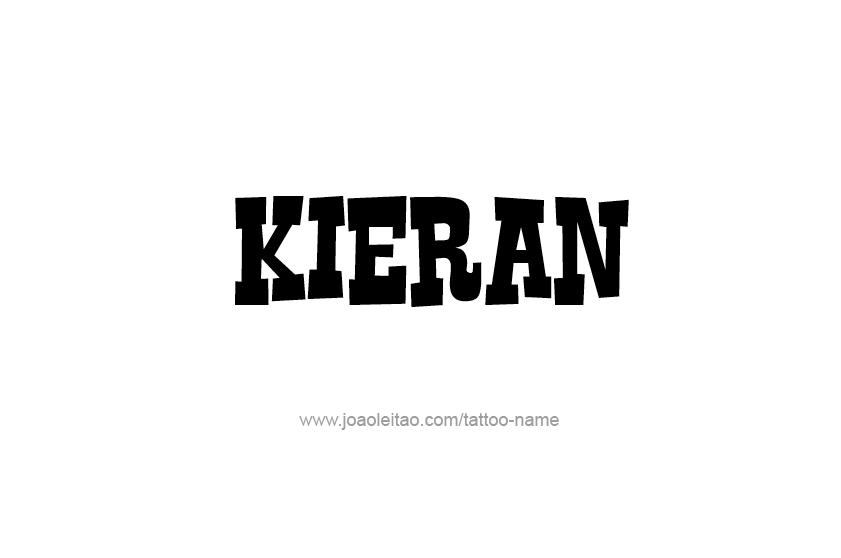 Tattoo Design  Name Kieran   