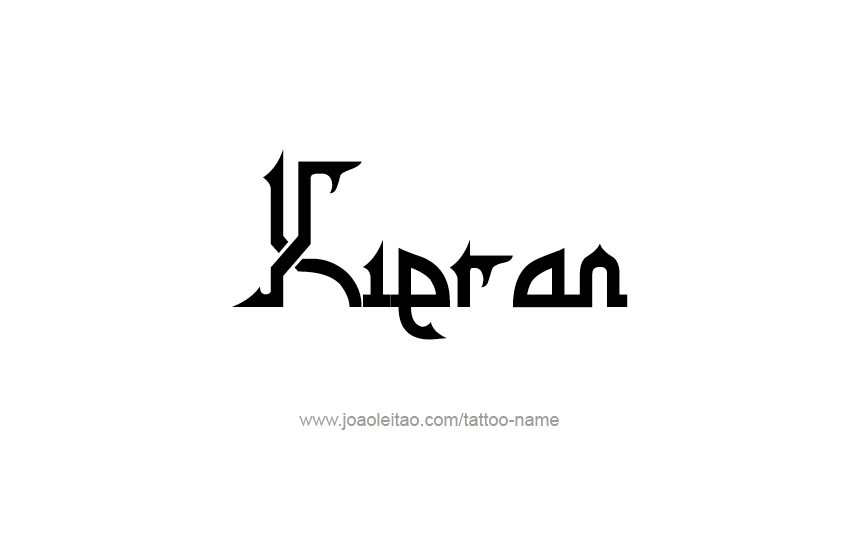 Tattoo Design  Name Kieran   