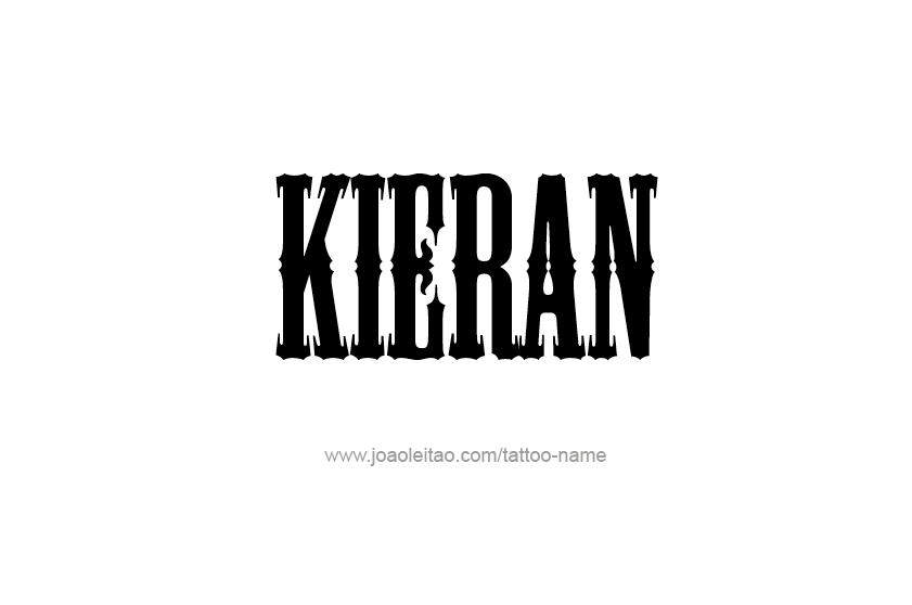 Tattoo Design  Name Kieran   