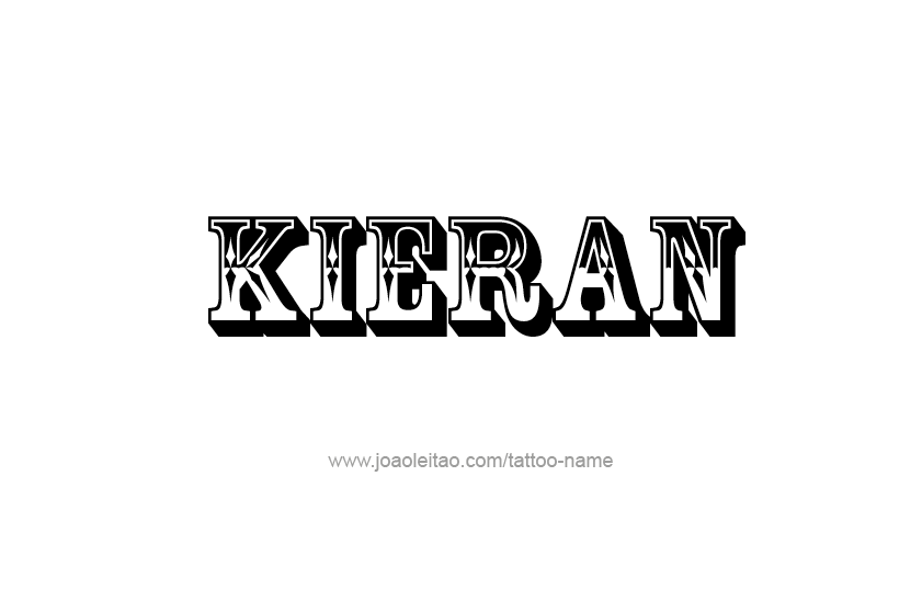 Tattoo Design  Name Kieran   