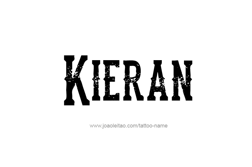 Tattoo Design  Name Kieran   