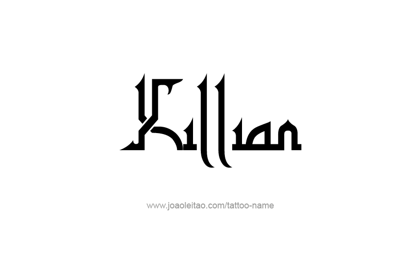 Tattoo Design  Name Killian   