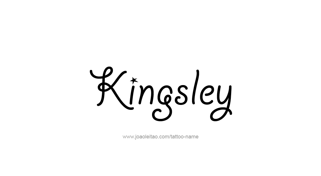 Tattoo Design  Name Kingsley   