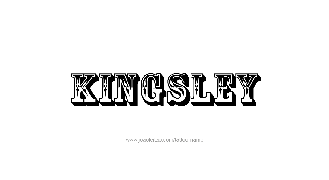 Tattoo Design  Name Kingsley   