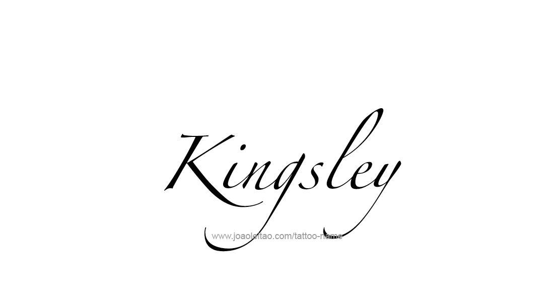 Tattoo Design  Name Kingsley   