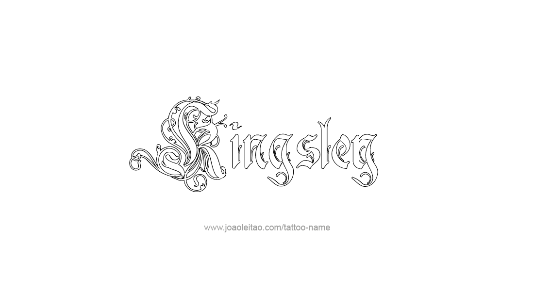 Tattoo Design  Name Kingsley   