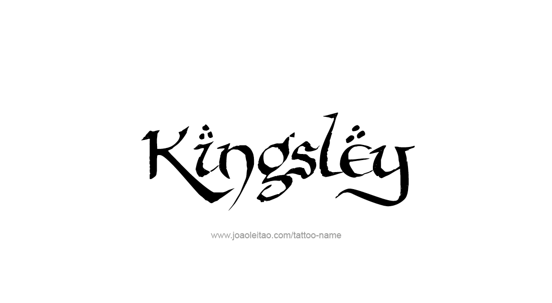 Tattoo Design  Name Kingsley   