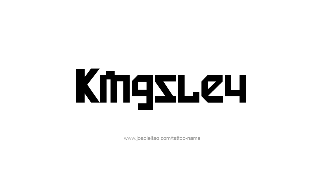 Tattoo Design  Name Kingsley   