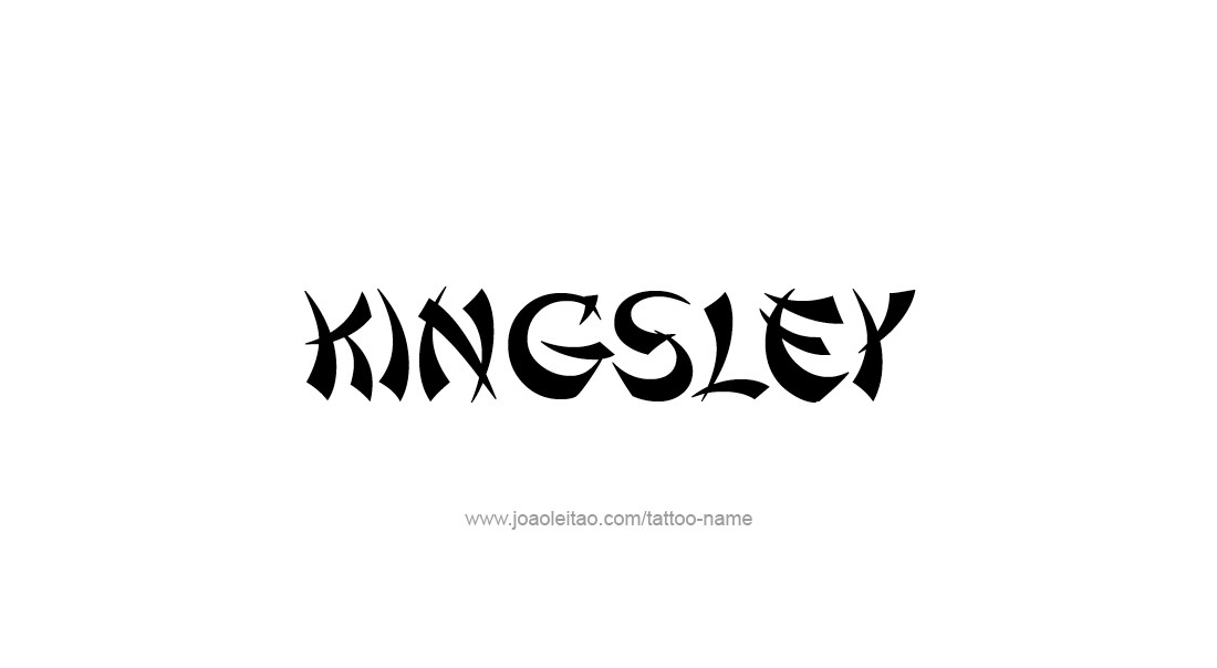 Tattoo Design  Name Kingsley
