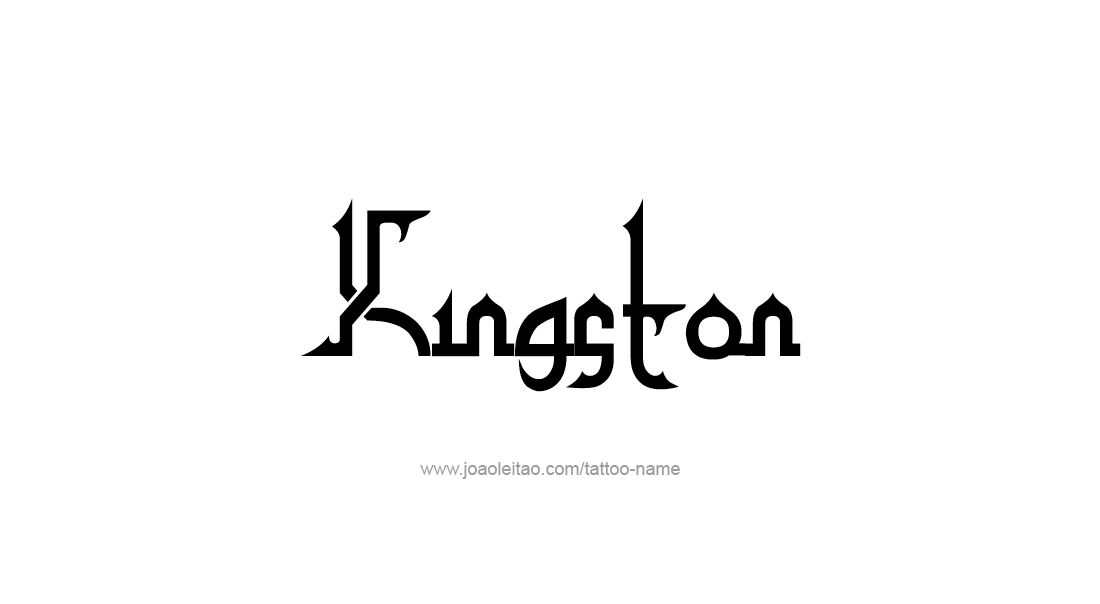 Tattoo Design  Name Kingston   