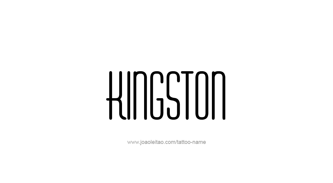 Tattoo Design  Name Kingston   