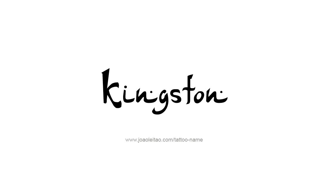 Tattoo Design  Name Kingston   