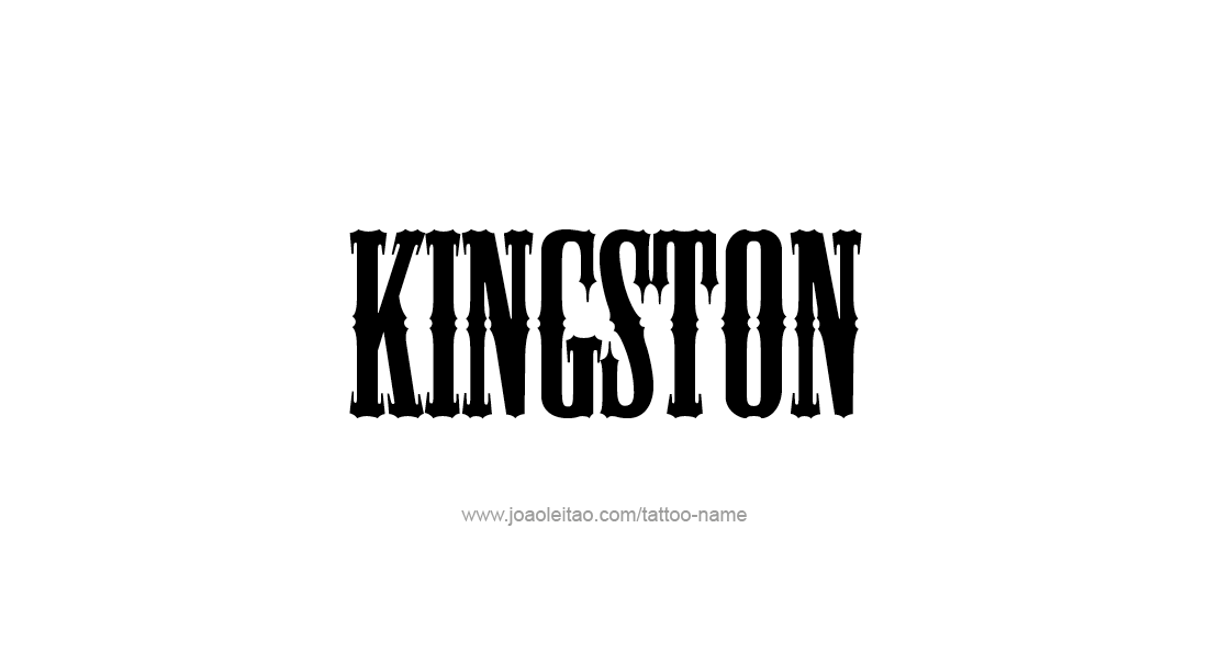 Tattoo Design  Name Kingston   