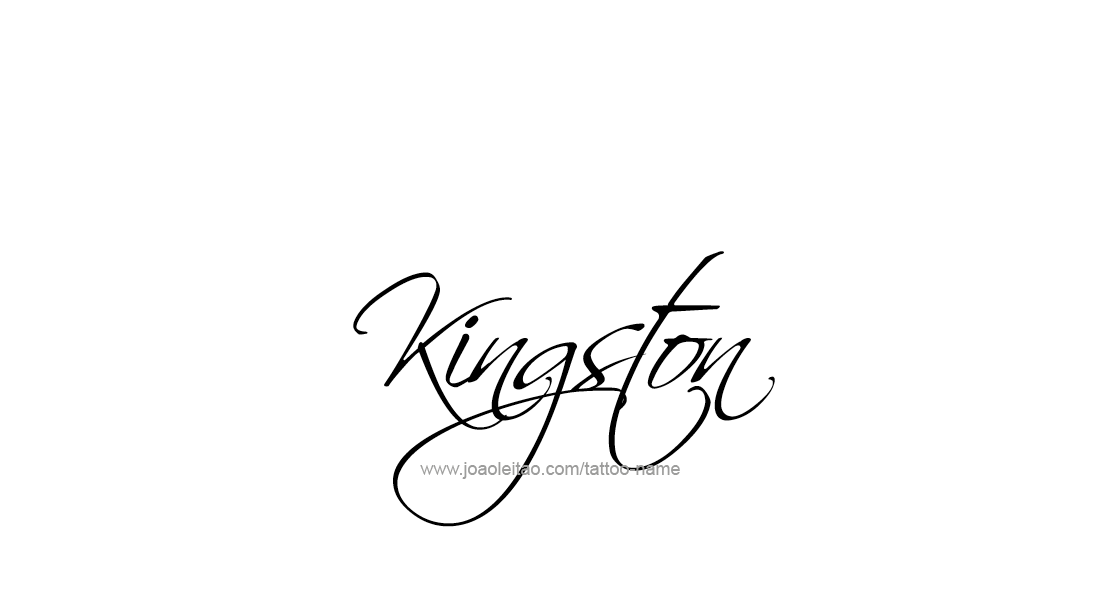 Tattoo Design  Name Kingston   