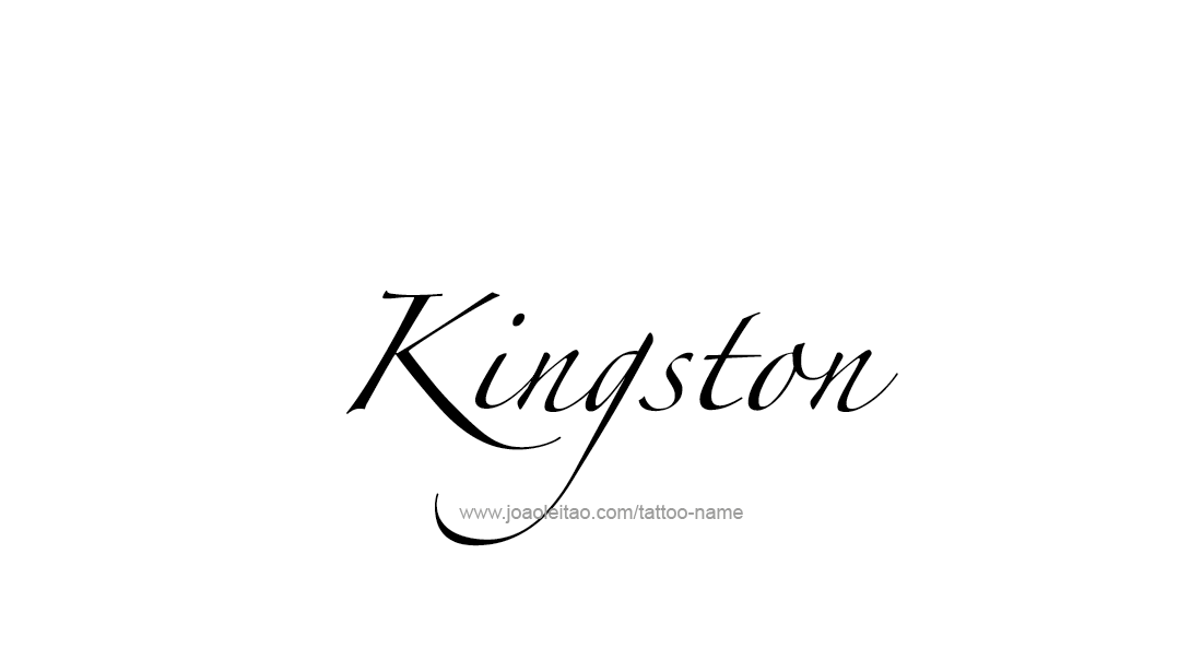 Tattoo Design  Name Kingston   