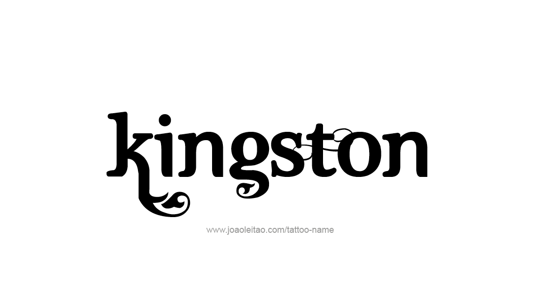 Tattoo Design  Name Kingston   