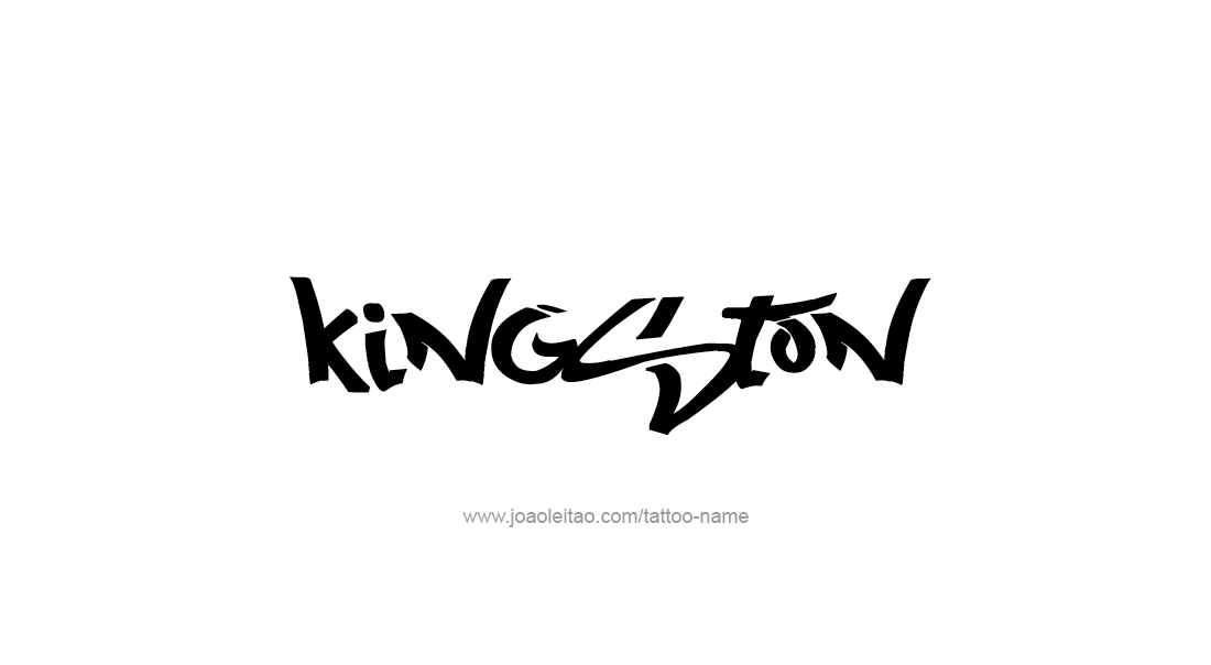 Tattoo Design  Name Kingston   