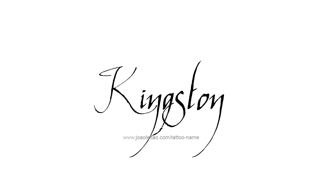 Tattoo Design  Name Kingston   