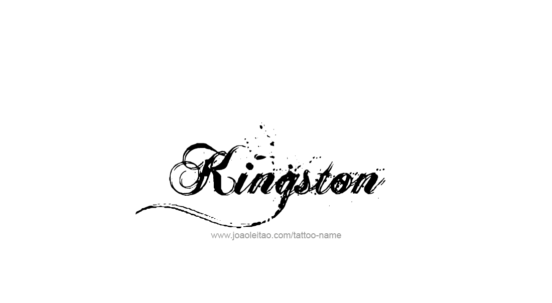 Tattoo Design  Name Kingston   