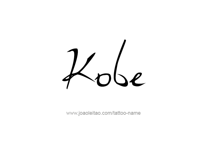 Tattoo Design  Name Kobe   