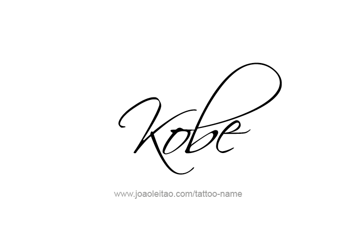 Tattoo Design  Name Kobe   