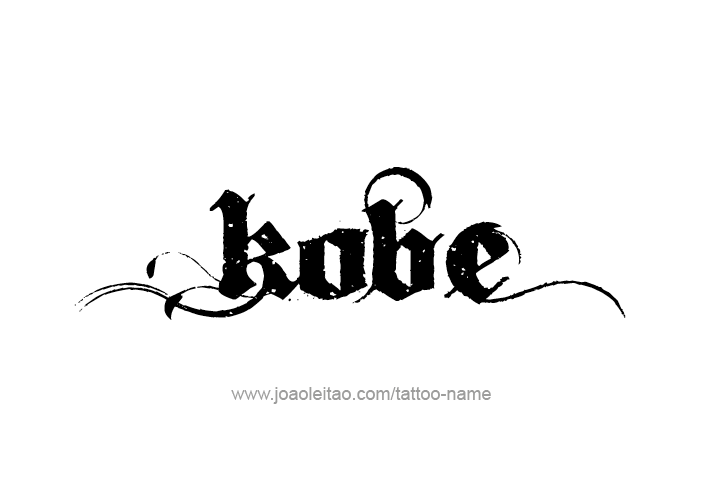 Tattoo Design  Name Kobe   