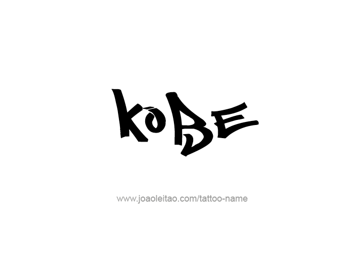 Tattoo Design  Name Kobe   