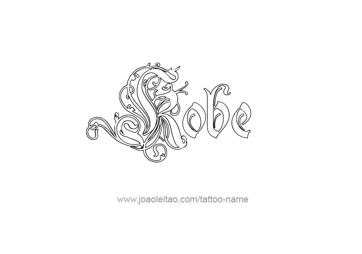 Tattoo Design  Name Kobe   