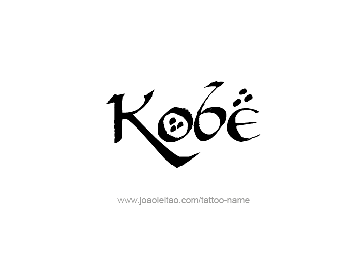 Tattoo Design  Name Kobe   