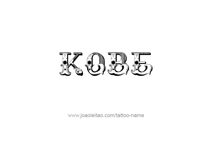 Tattoo Design  Name Kobe   