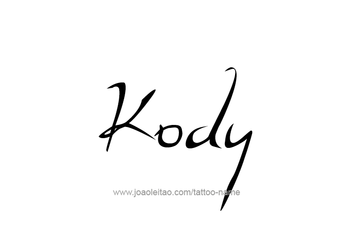 Tattoo Design  Name Kody   