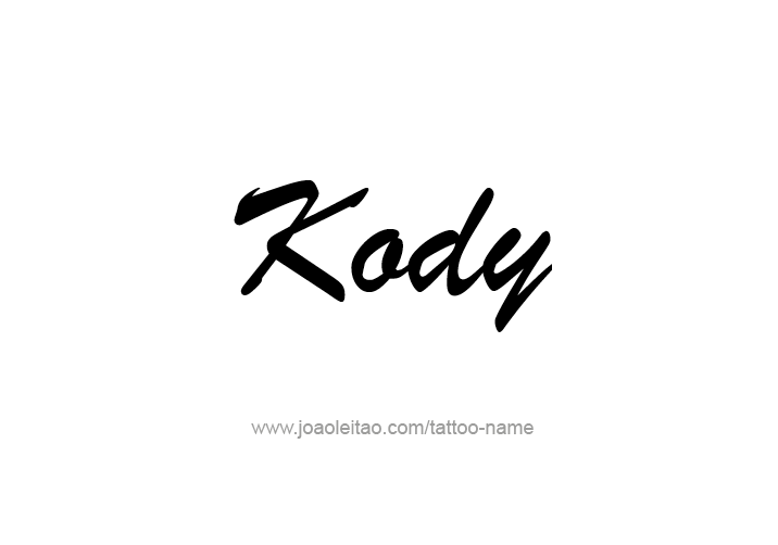 Tattoo Design  Name Kody   