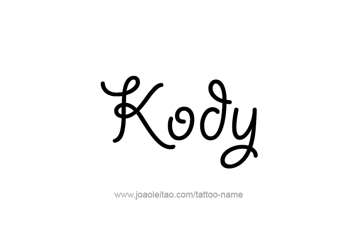 Tattoo Design  Name Kody   