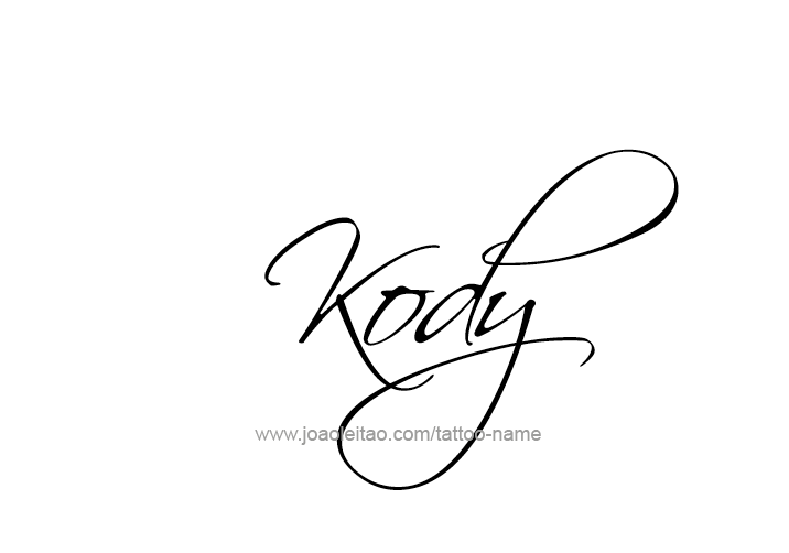 Tattoo Design  Name Kody   