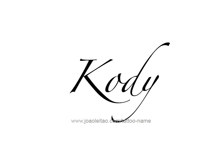 Tattoo Design  Name Kody   