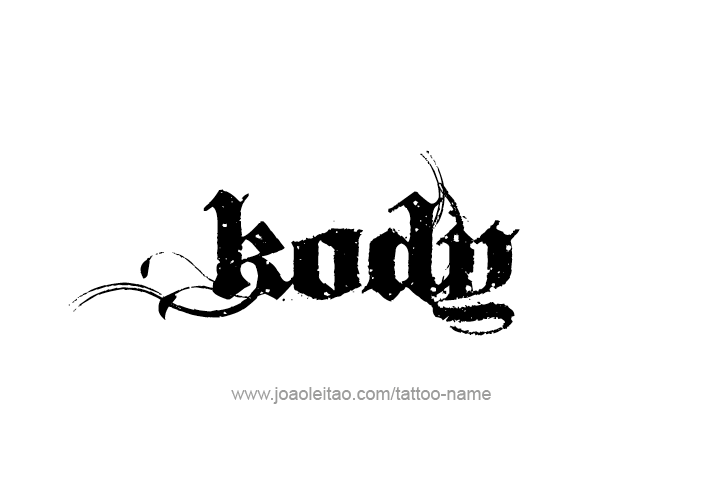 Tattoo Design  Name Kody   