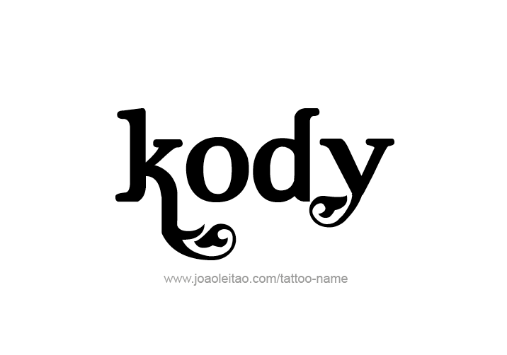 Tattoo Design  Name Kody   